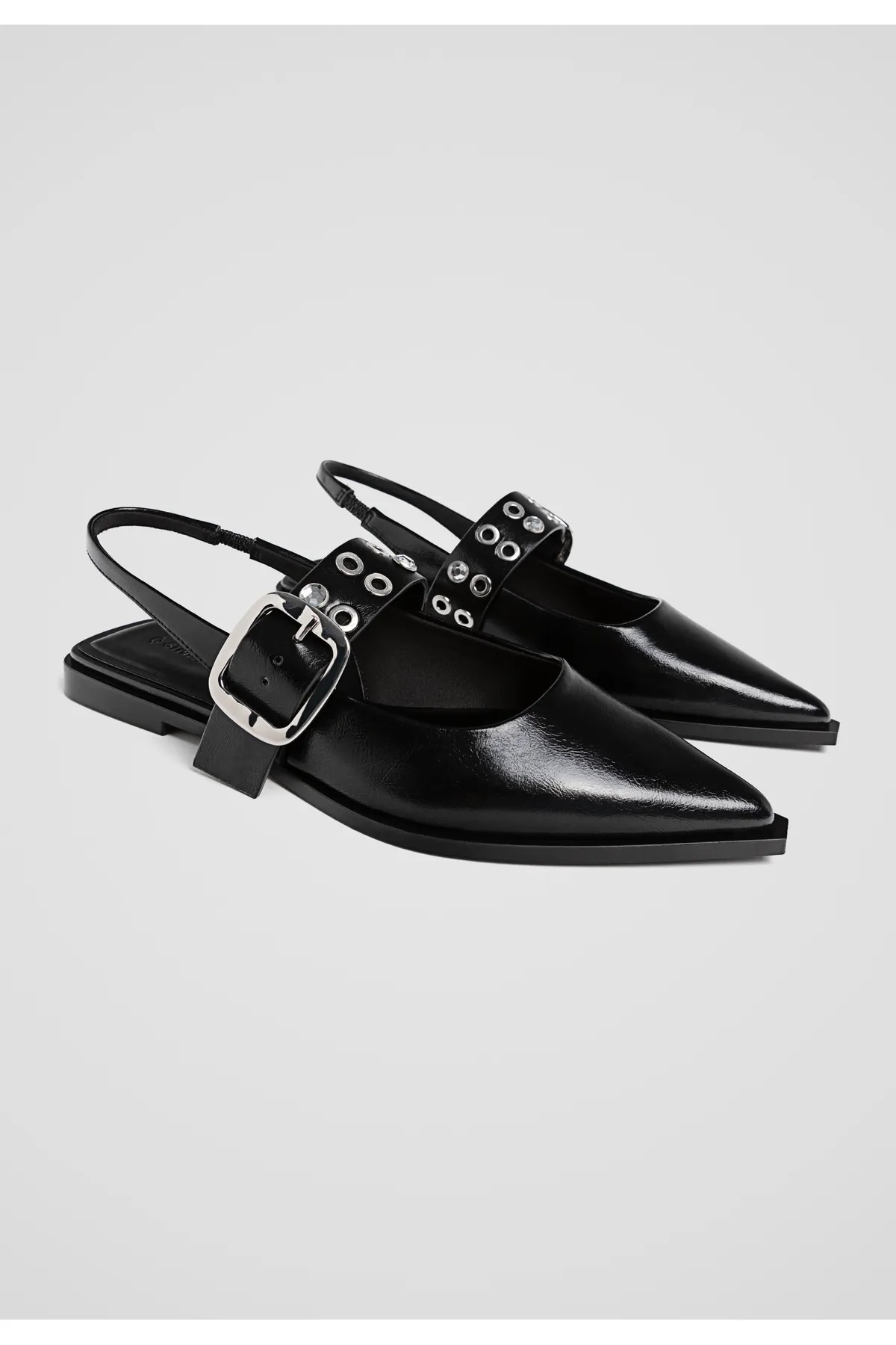 کفش پشت باز چرمی STRADIVARIUS